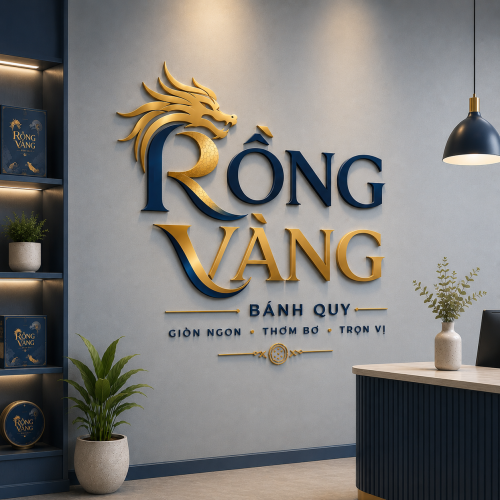 Logo Bánh Quy Rồng Vàng