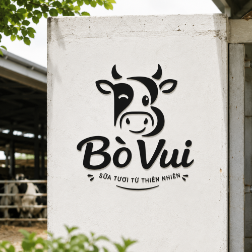 Logo Sữa Tươi Bò Vui